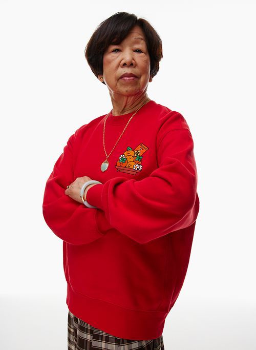 lunar new year boyfriend crew sweatshirt sold by Aritzia product image thumbnail 5