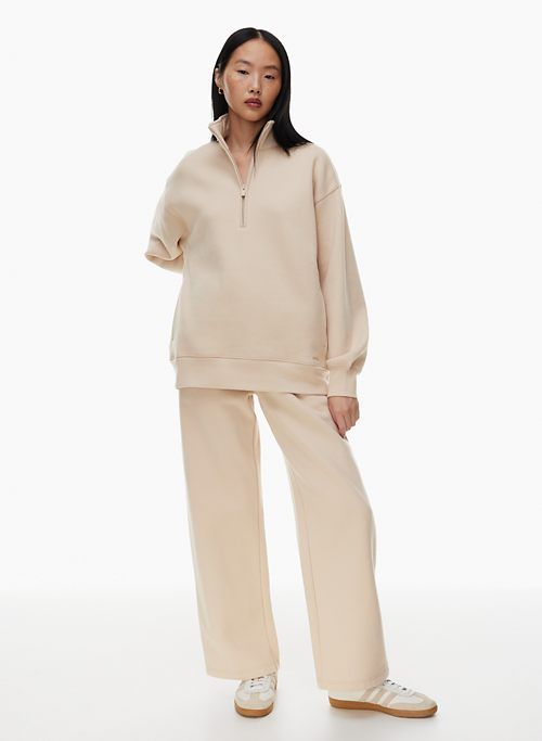 cozy fleece boyfriend 1/2 zip sweatshirt sold by Aritzia product image thumbnail 2