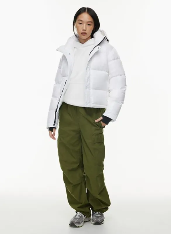the super puff™ shorty sold by Aritzia