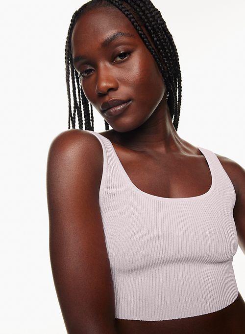 sculpt knit squareneck cropped tank sold by Aritzia product image thumbnail 2