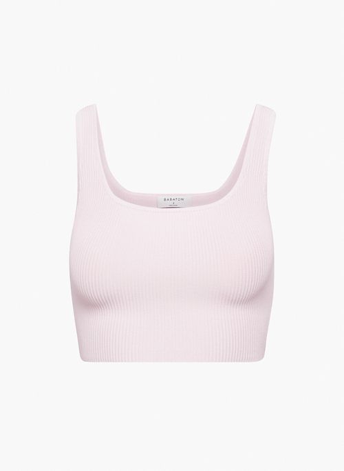 sculpt knit squareneck cropped tank sold by Aritzia product image thumbnail 6