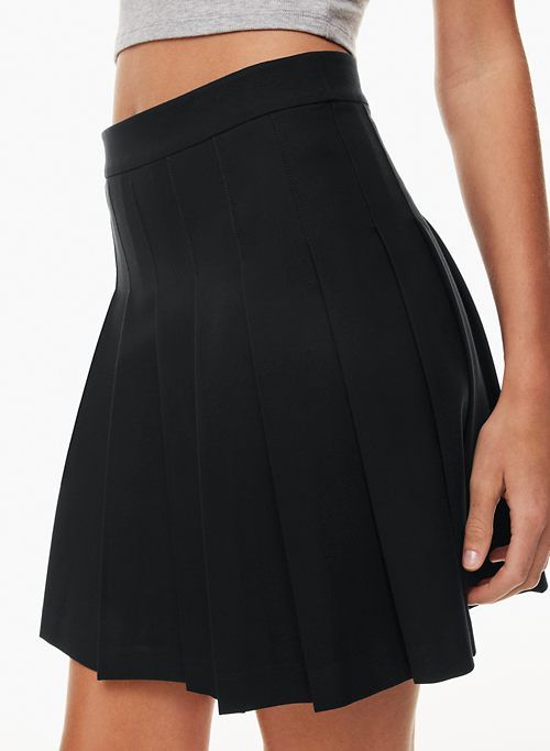olive mini pleated skirt sold by Aritzia product image thumbnail 4