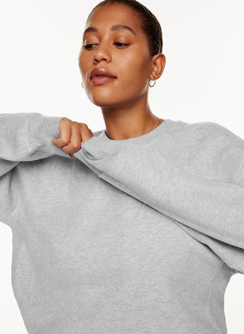 cozy fleece boyfriend crew sweatshirt sold by Aritzia product image thumbnail 5