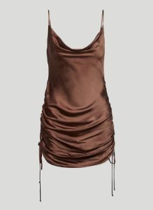 only ruched slip dress sold by Aritzia