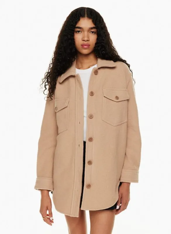 the ganna™ shirt jacket sold by Aritzia