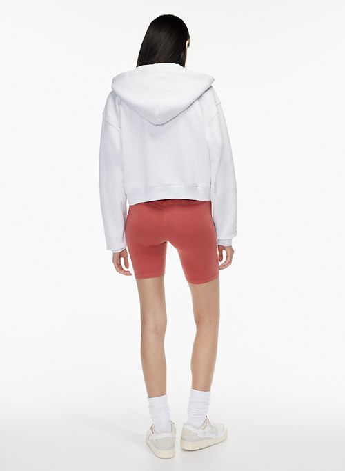 Tna Women's Cozy Fleece Boyfriend Boxy Zip Hoodie Sweatshirt in Heather Cloud White size XS sold by Aritzia product image thumbnail 5