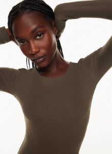 contour crew longsleeve bodysuit sold by Aritzia