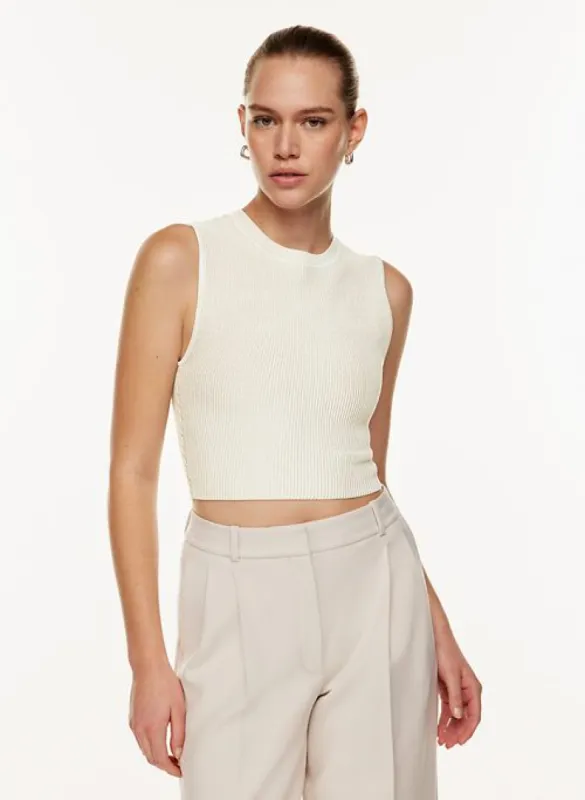 sculpt knit muscle tank sold by Aritzia