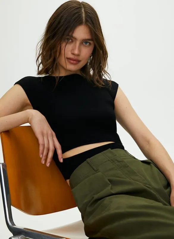cut-out knit top sold by Aritzia