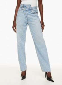 criss cross upsized jean sold by Aritzia