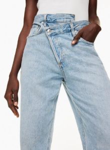 criss cross upsized jean sold by Aritzia