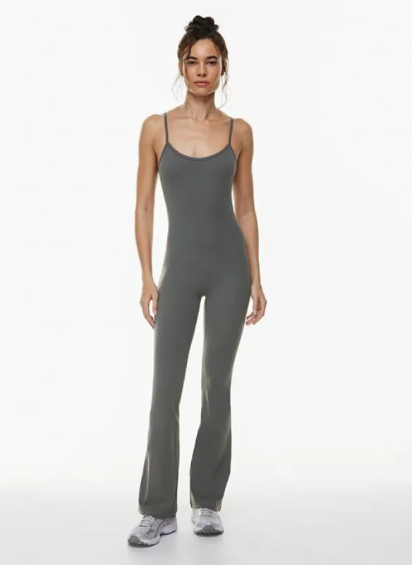 butter essential flare jumpsuit sold by Aritzia