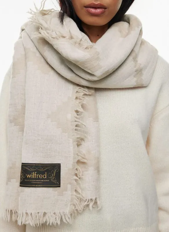 merino wool blanket scarf sold by Aritzia