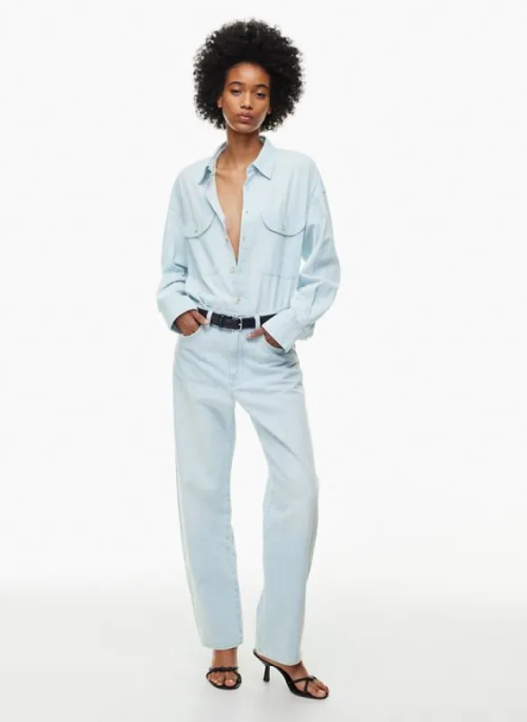 the 90s marlo hi-rise baggy jean sold by Aritzia