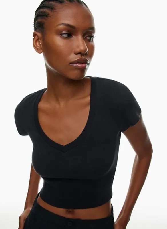 homestretch™ v-neck waist t-shirt sold by Aritzia