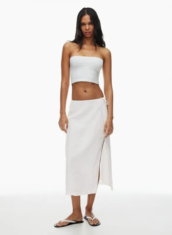 elixir linen skirt sold by Aritzia