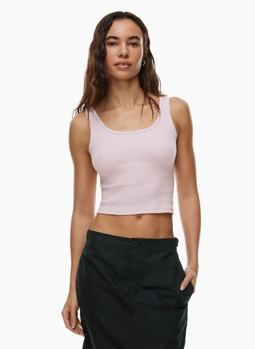 homestretch™ scoopneck waist tank sold by Aritzia