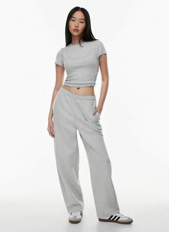 cozy fleece boyfriend balloon sweatpant sold by Aritzia