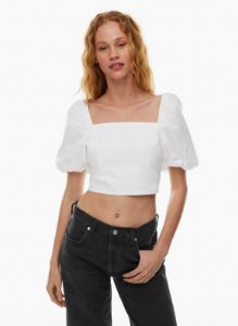 lucia poplin blouse sold by Aritzia