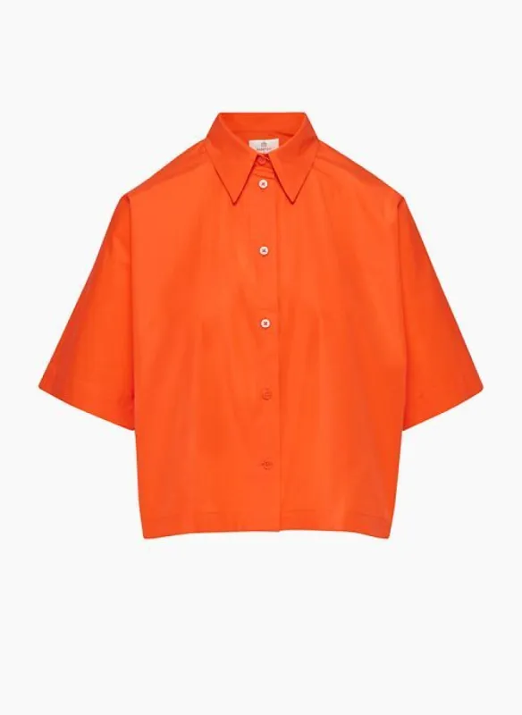 achiever poplin shirt sold by Aritzia