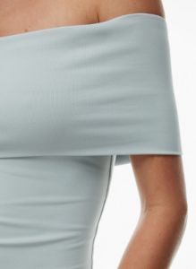 contour sleeveless off-shoulder hip top sold by Aritzia