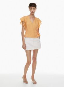 rosebery linen blouse sold by Aritzia