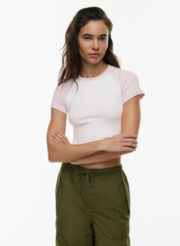 homestretch™ crew waist raglan t-shirt sold by Aritzia