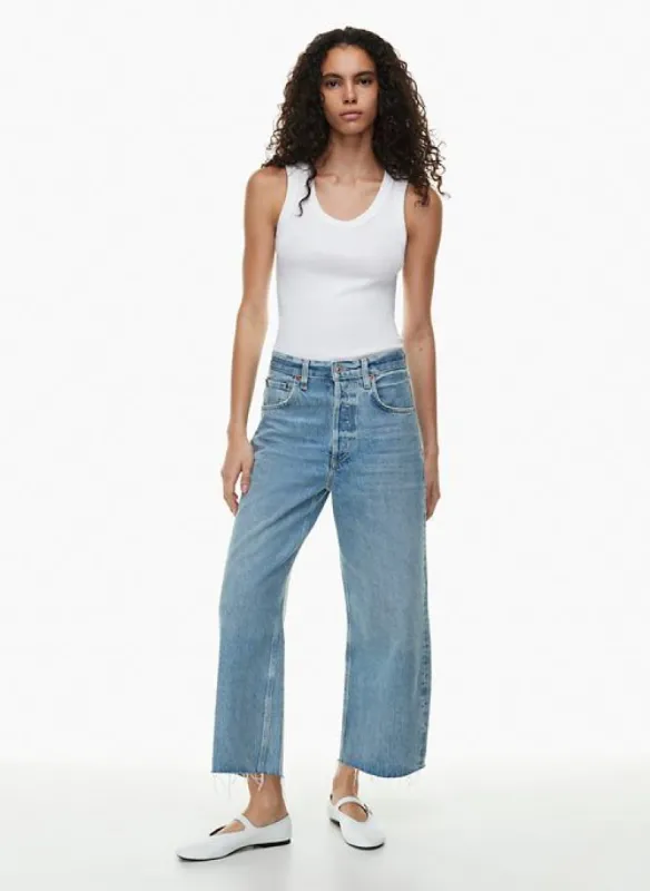 ayla raw hem jean sold by Aritzia