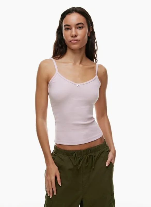 homestretch™ lace v-neck cami hip tank sold by Aritzia