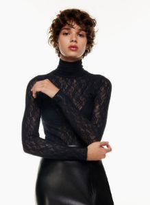 Wilfred Women's Only Hip Turtleneck Top in Black size 2XS sold by Aritzia
