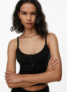 homestretch™ henley tank sold by Aritzia