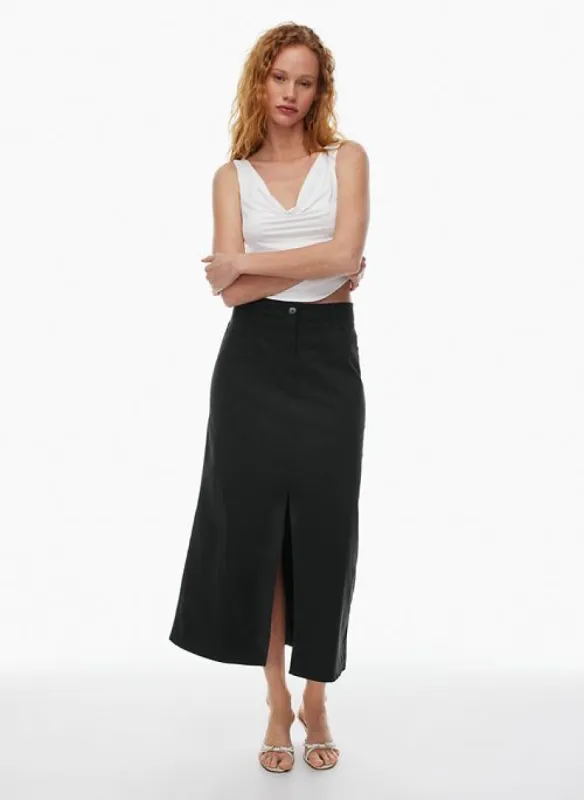 charmer chino skirt sold by Aritzia