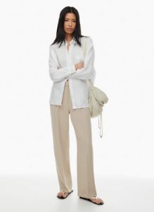 boyfriend linen shirt sold by Aritzia