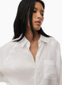 boyfriend linen shirt sold by Aritzia