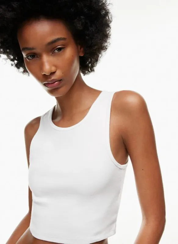 homestretch™ hi-crew cropped tank sold by Aritzia
