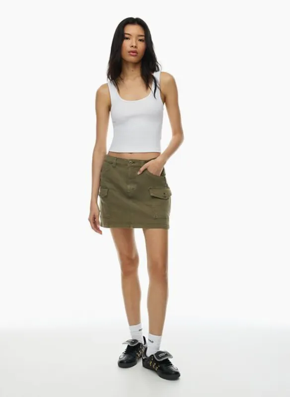 patrol cargo mini skirt sold by Aritzia