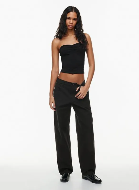 chill ruched tube top sold by Aritzia