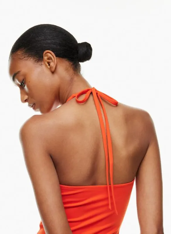 contour behold halter top sold by Aritzia