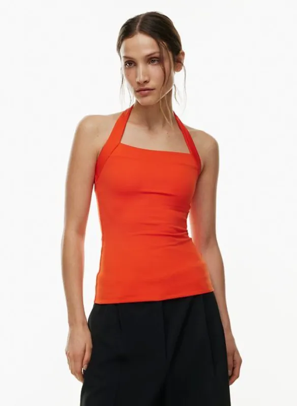 contour harmonize halter top sold by Aritzia
