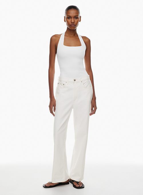 sculpt knit highlight halter top sold by Aritzia