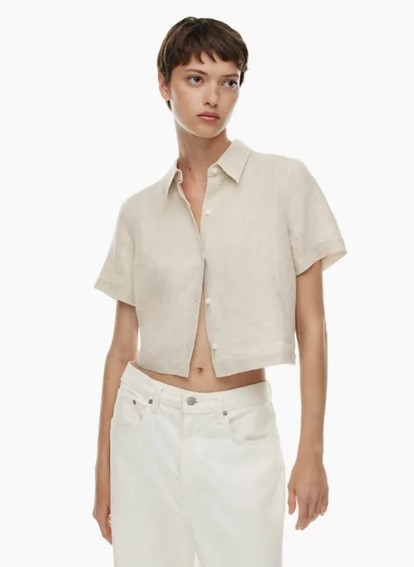 gelato linen shirt sold by Aritzia