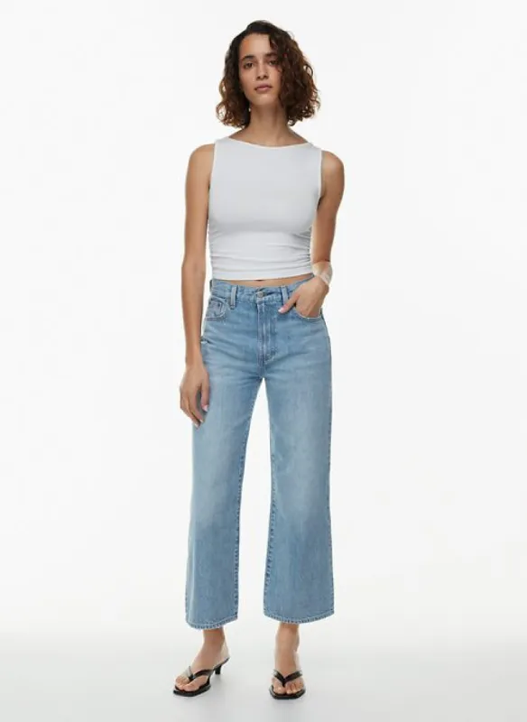 the farrah hi-rise wide cropped jean sold by Aritzia
