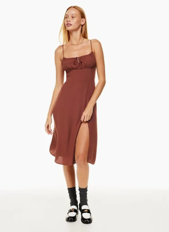 delilah midi dress sold by Aritzia