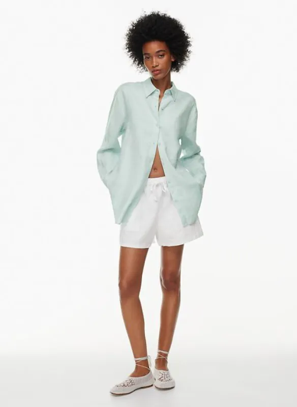 sail linen shirt sold by Aritzia