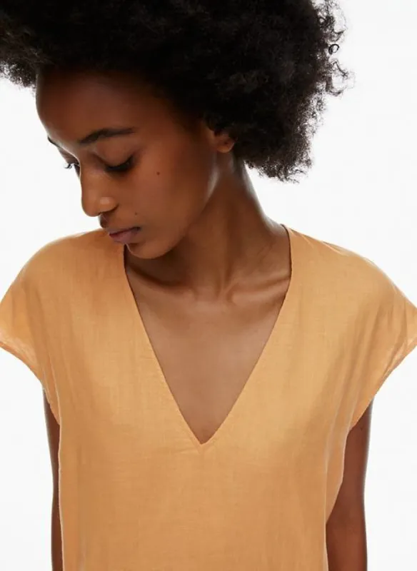 puerto linen dress sold by Aritzia