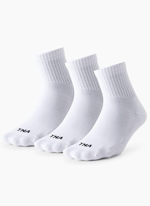 Tna Best-Ever Ankle Socks 3-Pack in White size XL/2XL | Cotton/Nylon/Polyester sold by Aritzia product image thumbnail 5