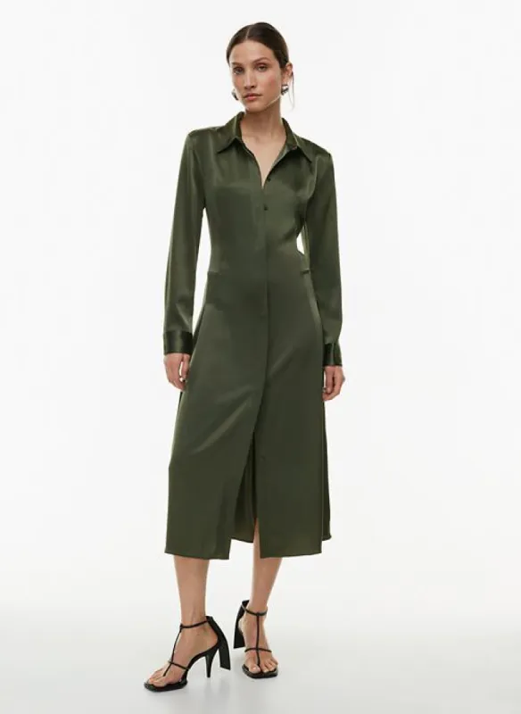 hearst satin dress sold by Aritzia