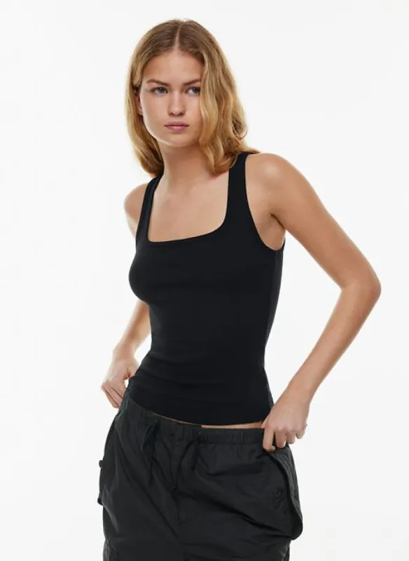 homestretch™ squareneck hip tank sold by Aritzia