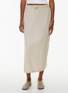 zen linen skirt sold by Aritzia