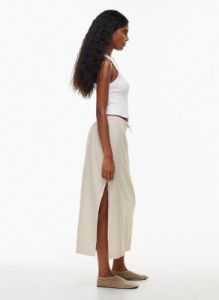 zen linen skirt sold by Aritzia